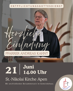 Verabschiedung in den Ruhestand von Pfarrer Andreas Kahnt