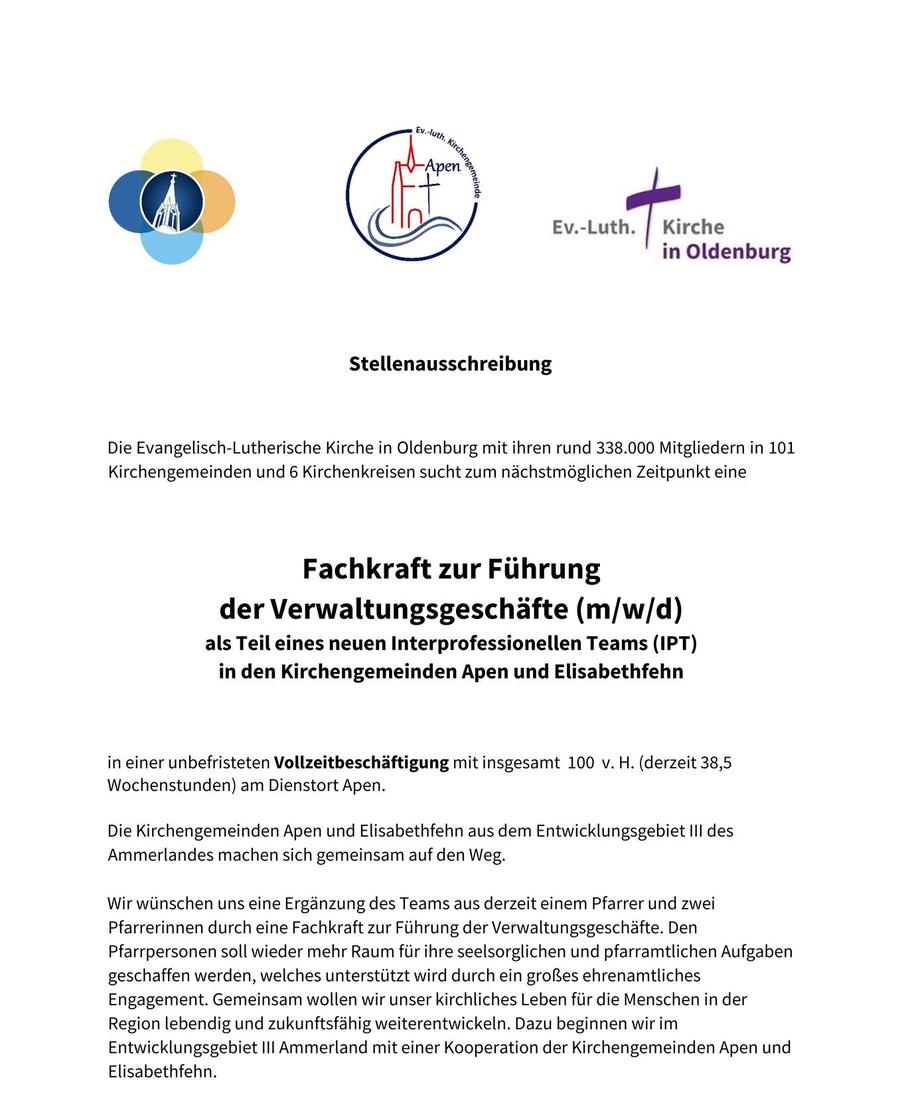 Fachkraft zur Führung der Verwaltungsgeschäfte