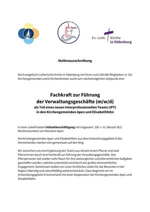 Fachkraft zur Führung der Verwaltungsgeschäfte