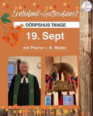 Erntedank im Dörpshus Tange