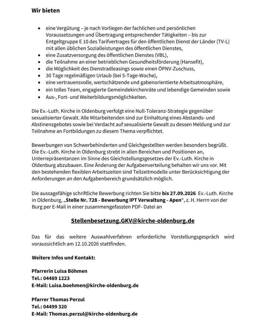 Fachkraft zur Führung der Verwaltungsgeschäfte