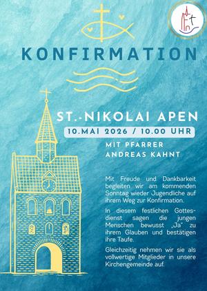 Konfirmation in Apen