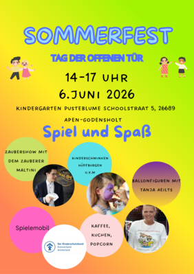 Einladung zum Sommerfest / Tag der offenen Tür