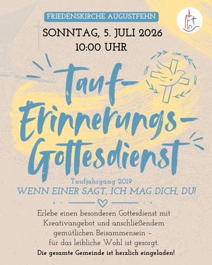 Tauferinnerungsgottesdienst