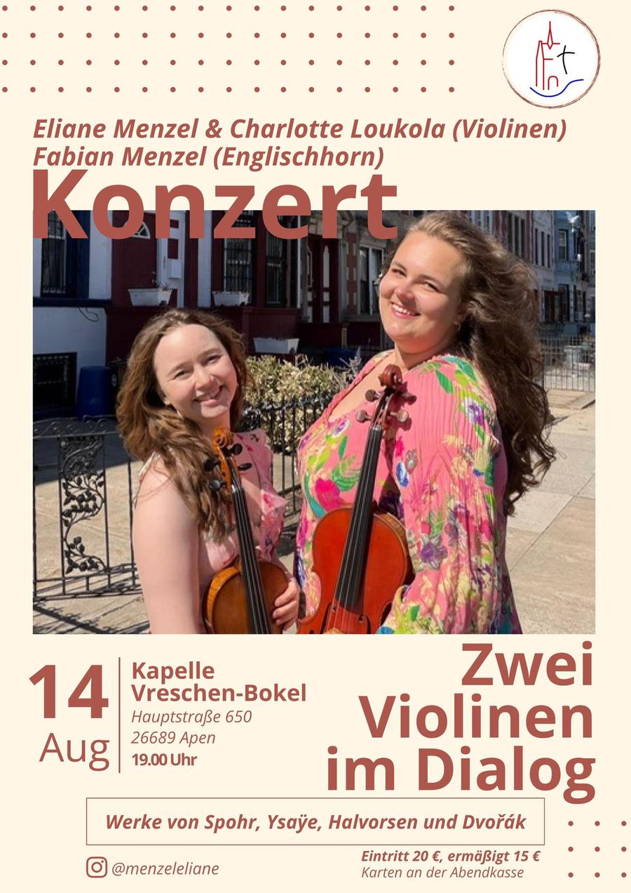 Zwei Violinen im Dialog