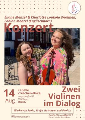 Zwei Violinen im Dialog