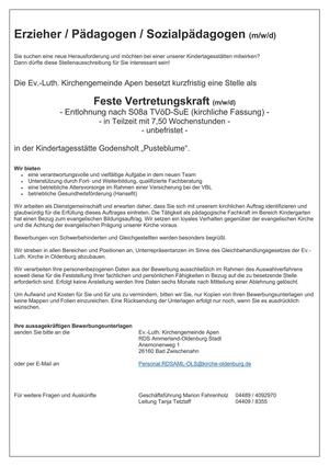 Stellenangebot