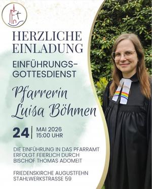 Einführungsgottesdienst von Pfarrerin Luisa Böhmen
