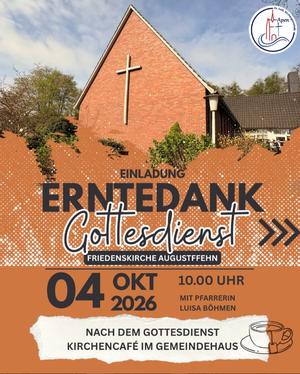 Erntedank in der Friedenskirche Augustfehn