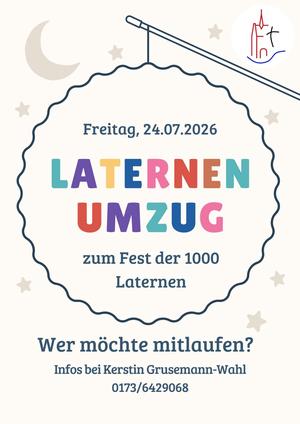 Laternenumzug zum Fest der 1000 Laternen