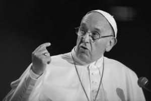Archivbild - Papst Franziskus in Lund im Jahr 2016